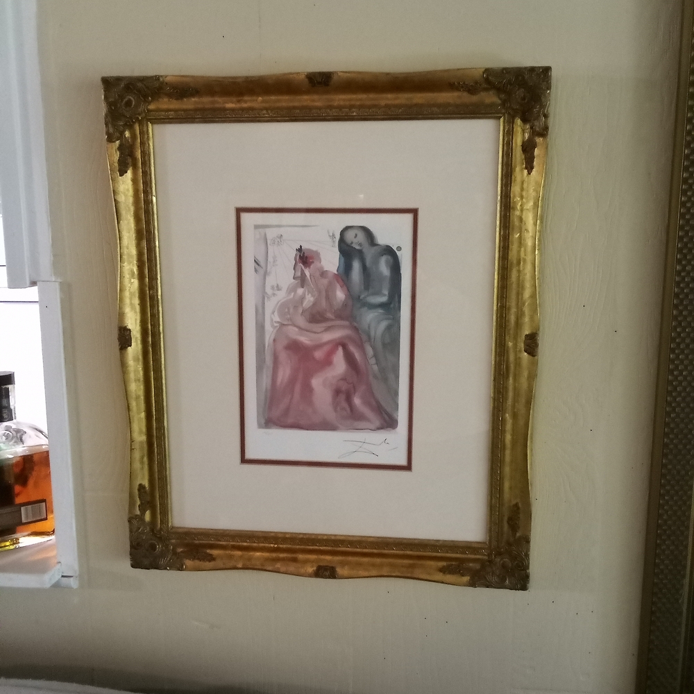 SALVADOR DALI ORIGINAL PAINTING 152/500 PAINTING..WITH PAPERWORK..